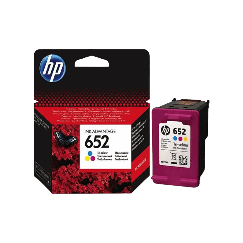 F6V24AE HP 652 3 farver i én Printerpatron - 200 sider - Original