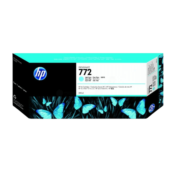 CN632A HP 772 lys cyan XL Printerpatron - 300 ml. - Original
