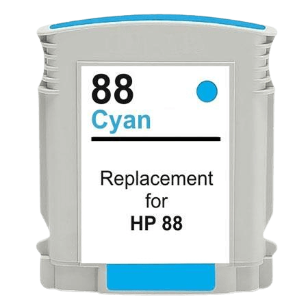 C9391AE HP 88 cyan XL Printerpatron - 28 ml. - Kompatibel
