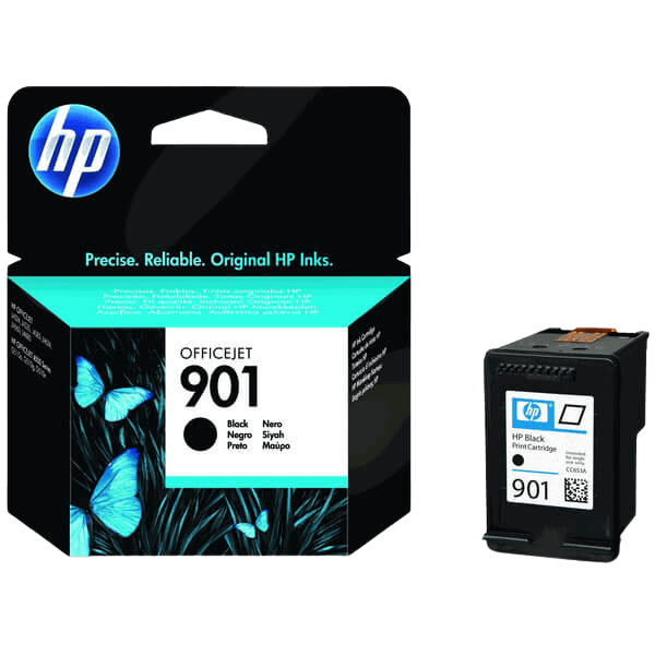 CC653AE HP 901 sort Printerpatron - 4 ml. - Original