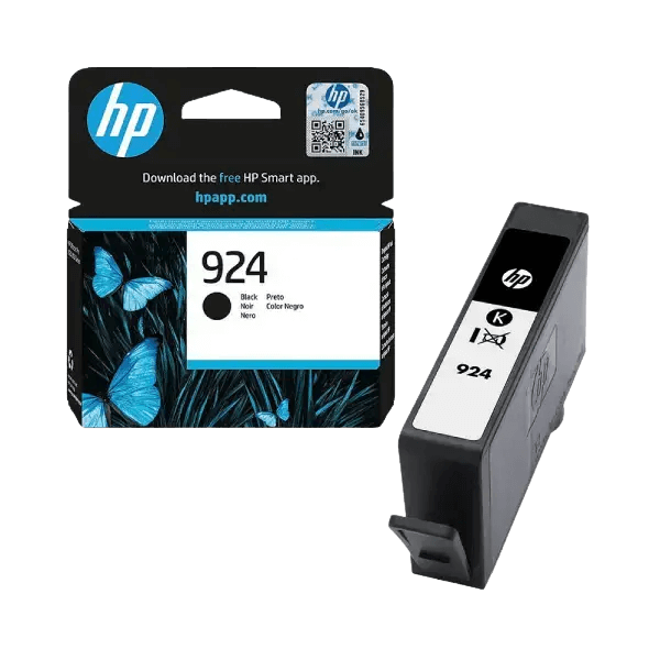 4K0U6NE HP 924 sort Printerpatron - 500 sider - Original