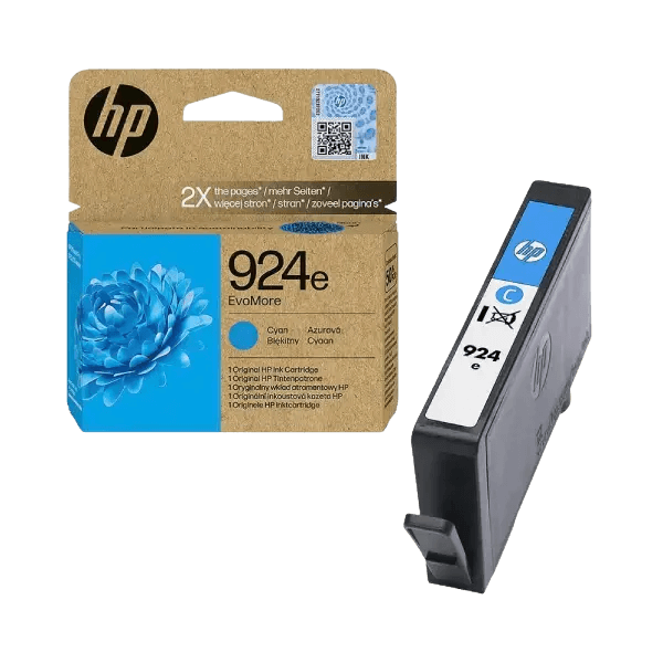 4K0U7NE HP 924E cyan XL Printerpatron - 800 sider - Original