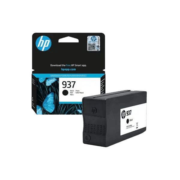 4S6W5NE HP 937 sort Printerpatron - 1450 sider - Original