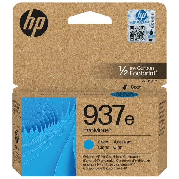 4S6W6NE HP 937E cyan XL Printerpatron - 1650 sider - Original