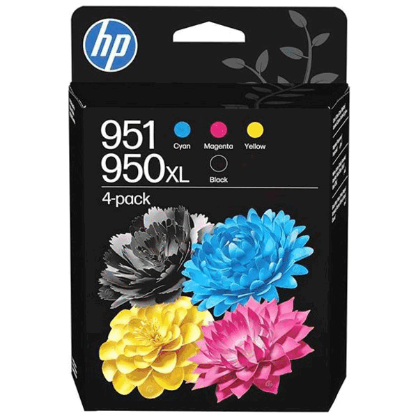 C3WK1AE HP 950XL + 951CMY CMYK Printerpatron - 2300 + 700 x3 sider - Original