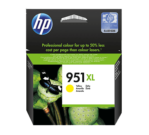 CN048AE HP 951XL gul XL Printerpatron - 1500 sider - Original