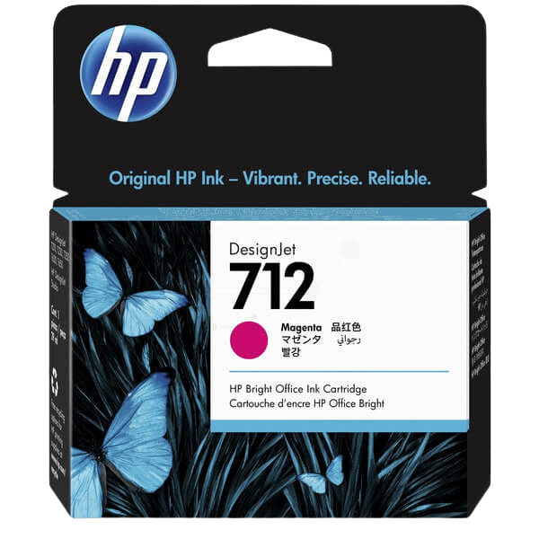 3ED68A HP 712 magenta Printerpatron - 29 ml. - Original