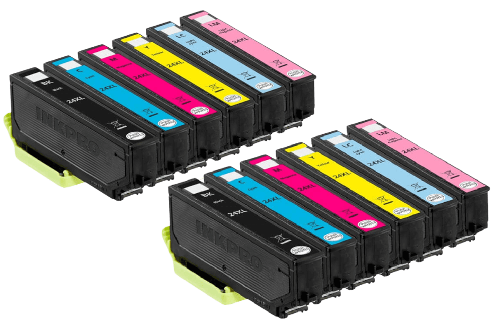 12 stk. XL Epson 24 Printerpatron rabatpakke - Kompatibel