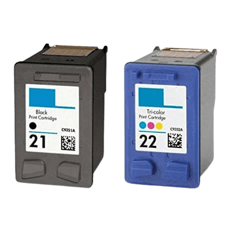 2 stk. XL HP 21 + 22 Printerpatron rabatpakke - Kompatibel