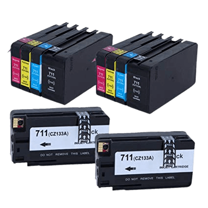 10 stk. HP 711 Printerpatron rabatpakke - Kompatibel