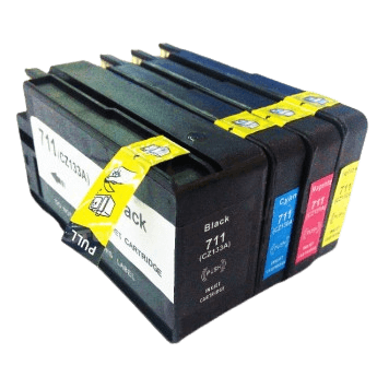 4 stk. HP 711 Printerpatron rabatpakke - Kompatibel