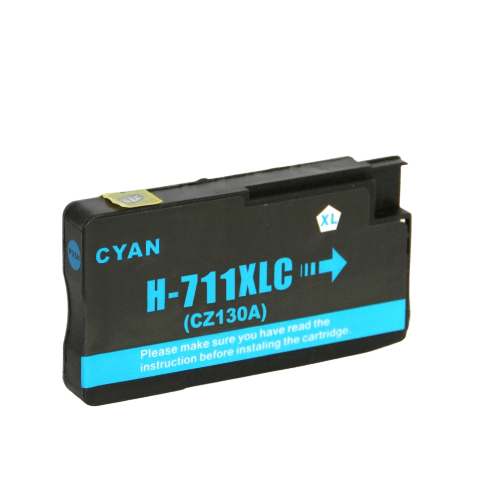 CZ130A HP 711 cyan Printerpatron - 28 ml. - Kompatibel