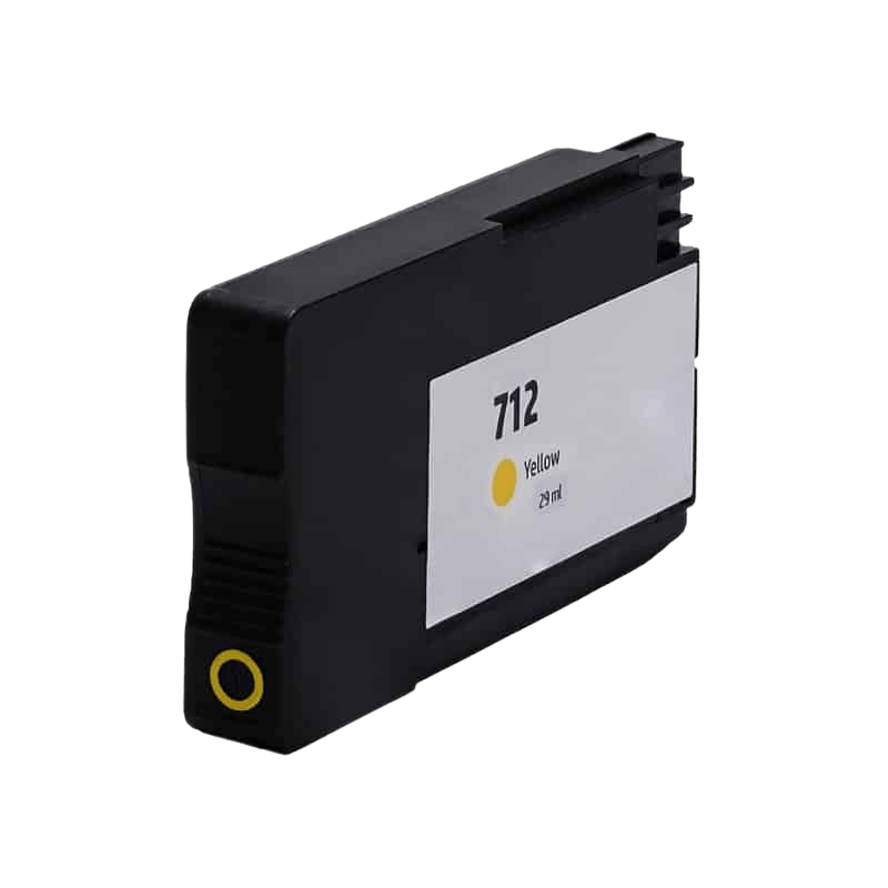 3ED69A HP 712 gul Printerpatron - 29 ml. - Kompatibel