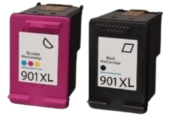 2 stk. XL HP 901 Printerpatron rabatpakke - Kompatibel