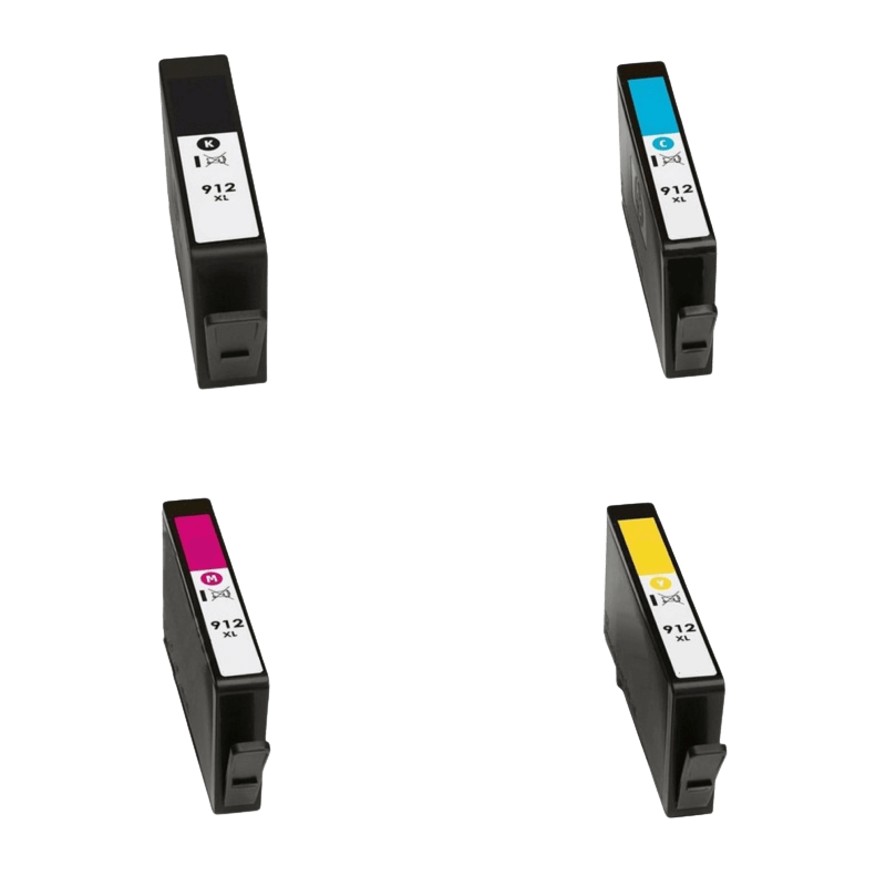 4 stk. XL HP 912XL Printerpatron rabatpakke - Kompatibel