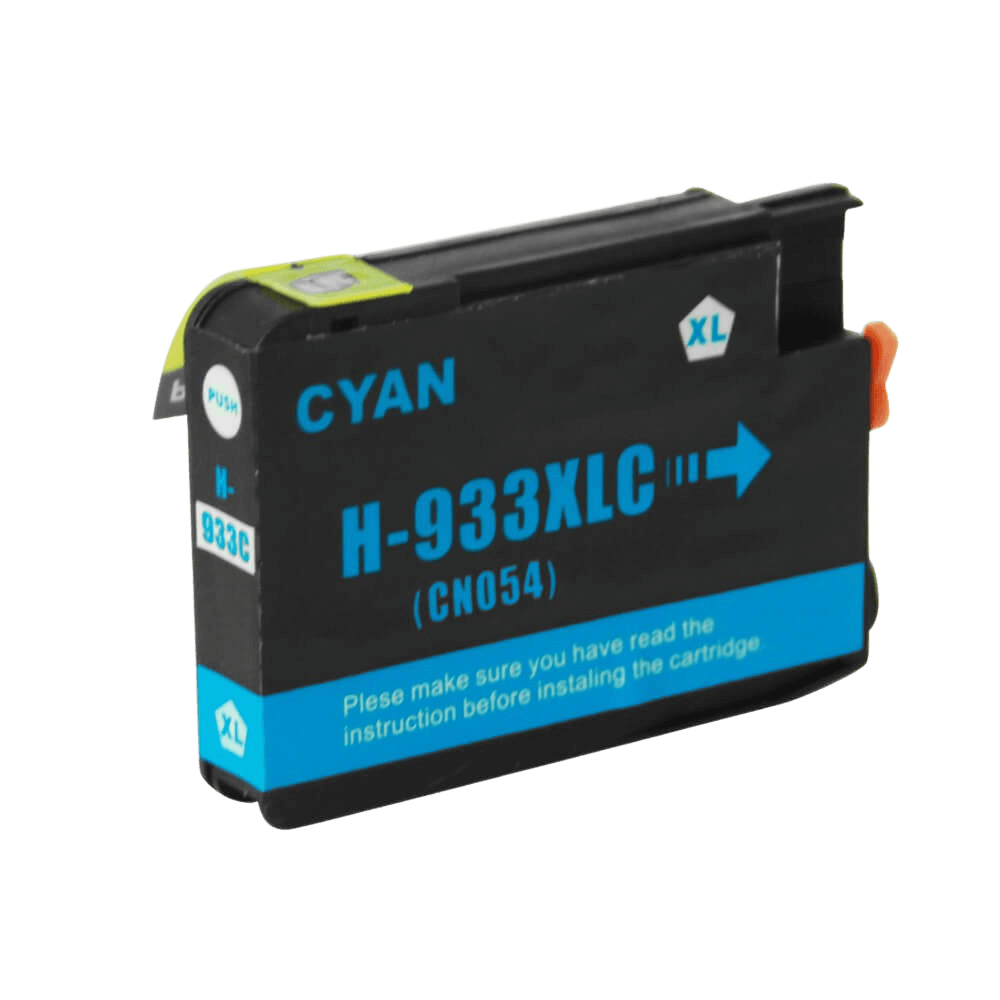 CN054AE HP 933 cyan XL Printerpatron - 14 ml. - Kompatibel