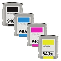 4 stk. XL HP 940 Printerpatron rabatpakke - Kompatibel