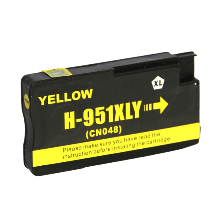 CN048AE HP 951XL gul XL Printerpatron - 27 ml. - Kompatibel