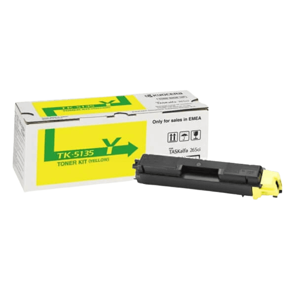 1T02PAANL0 Kyocera TK-5135Y gul Printerpatron - 5000 sider - Original