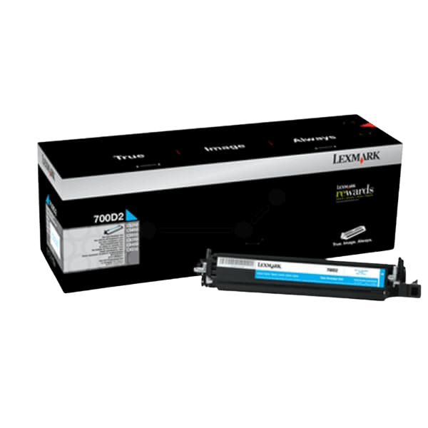 70C0D20 Lexmark 700D2 cyan Printerpatron - 40000 sider - Original