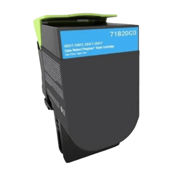 Lexmark 71B20C0 cyan Printerpatron - 2300 sider - Kompatibel