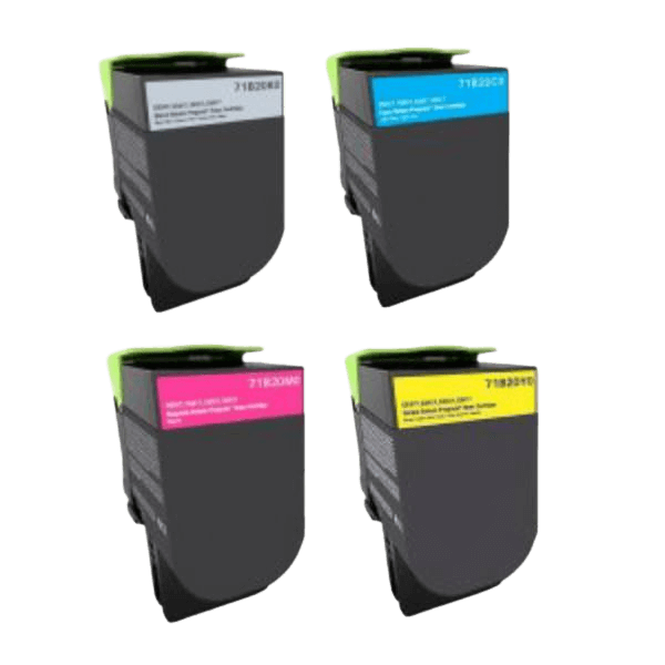 4 stk. Lexmark 71B20K0 Printerpatron rabatpakke - Kompatibel