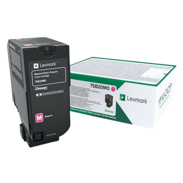 Lexmark 75B20M0 magenta Printerpatron - 10000 sider - Original