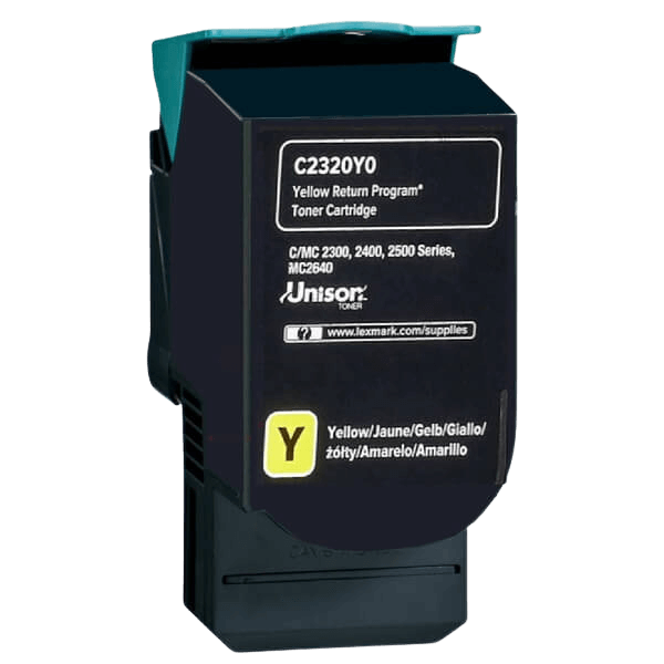 Lexmark C2320Y0 gul Printerpatron - 1000 sider - Original