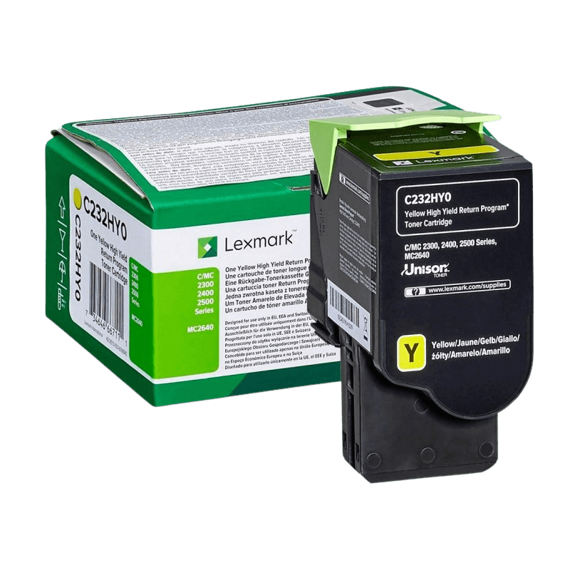 Lexmark C232HY0 gul XL Printerpatron - 2300 sider - Original