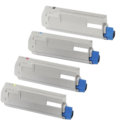 4 stk. OKI 43865724 Printerpatron rabatpakke - Kompatibel