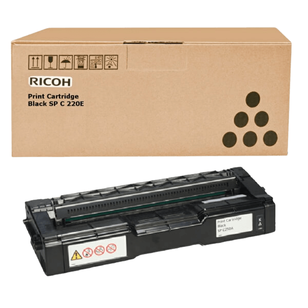 Ricoh 407543 sort Printerpatron - 2000 sider - Original