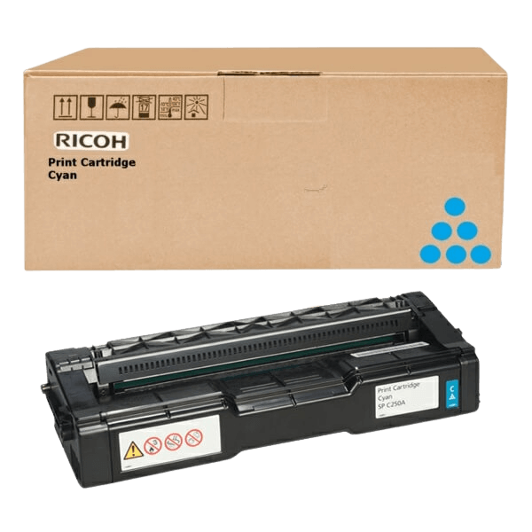 Ricoh 407717 cyan XXL Printerpatron - 6000 sider - Original