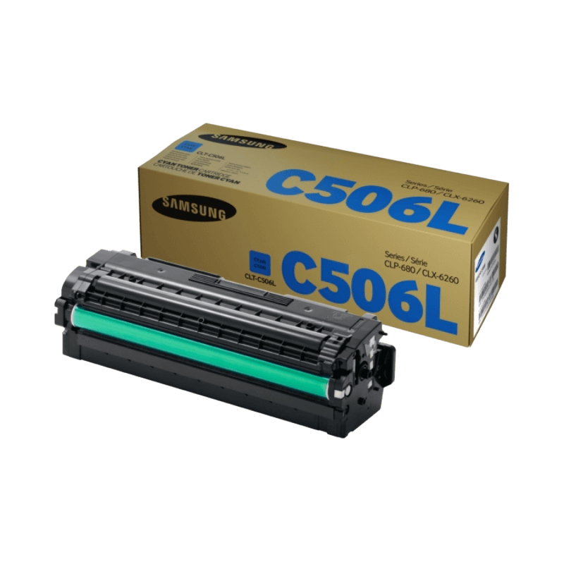 SU038A Samsung CLT-C506L cyan XL Printerpatron - 3500 sider - Original