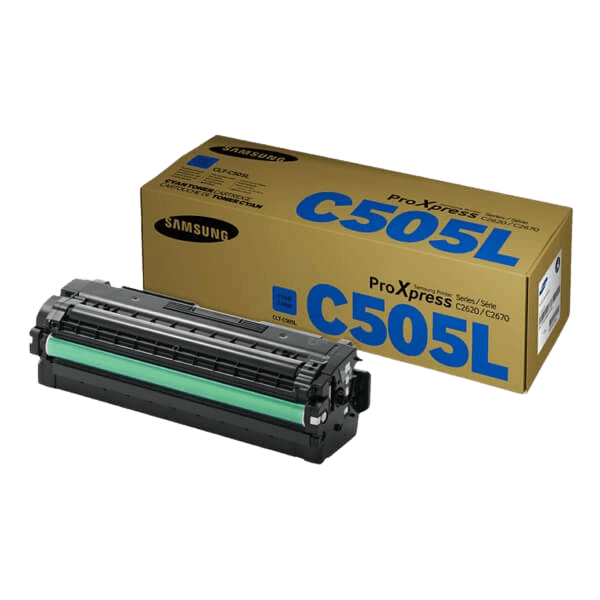 CLT-C505L Samsung SU035A cyan Printerpatron - 3500 sider - Original