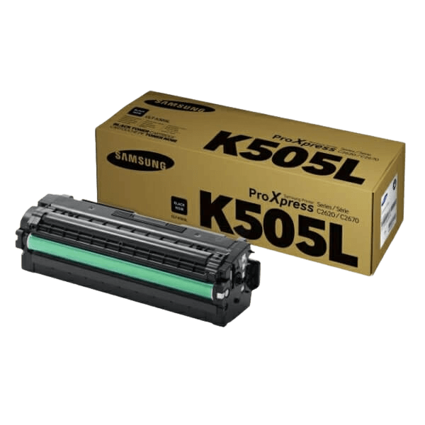 CLT-K505L Samsung SU168A sort Printerpatron - 6000 sider - Original